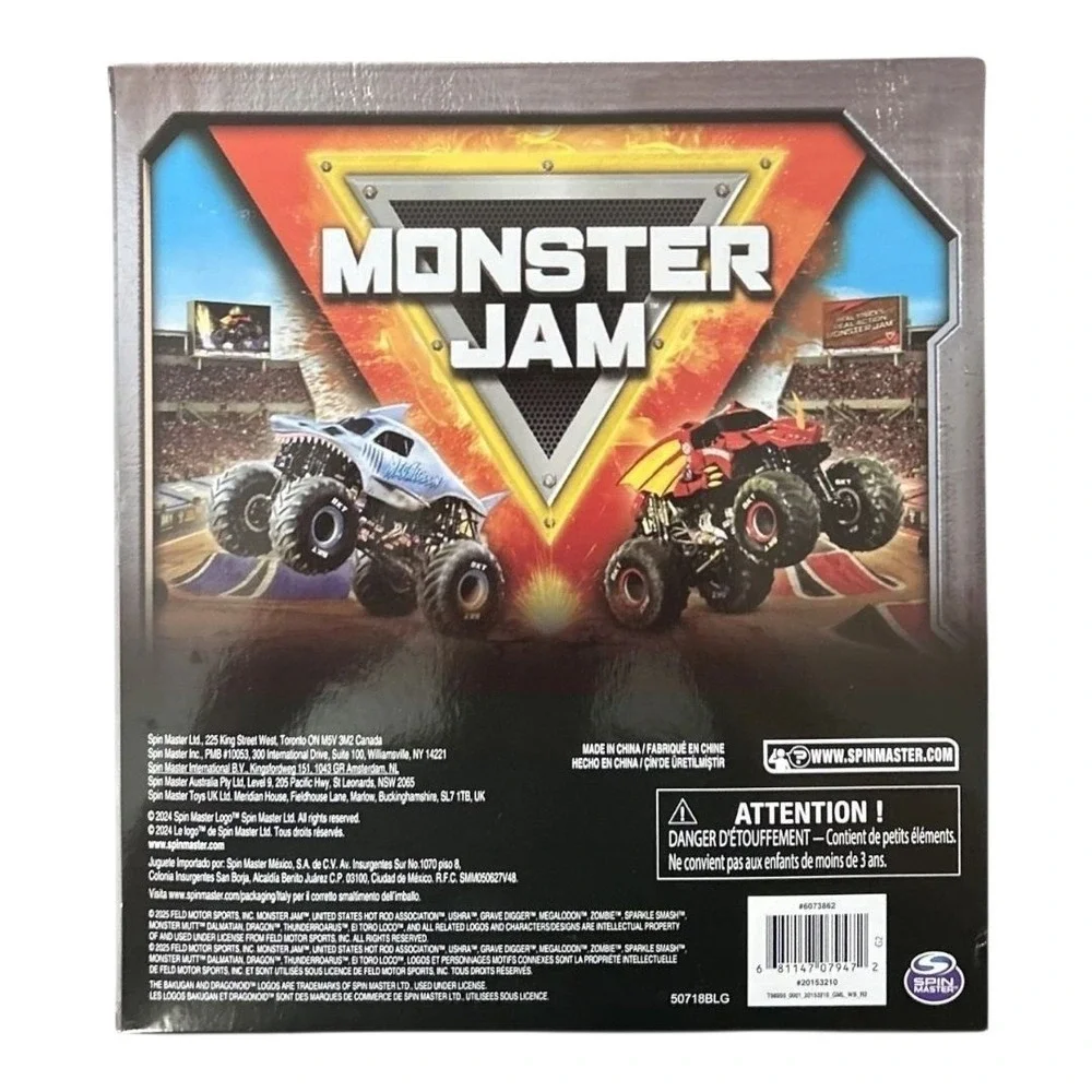 Monster Jam Sparkle Smash Unicorn Monster Truck Toy 1:64 Scale‎